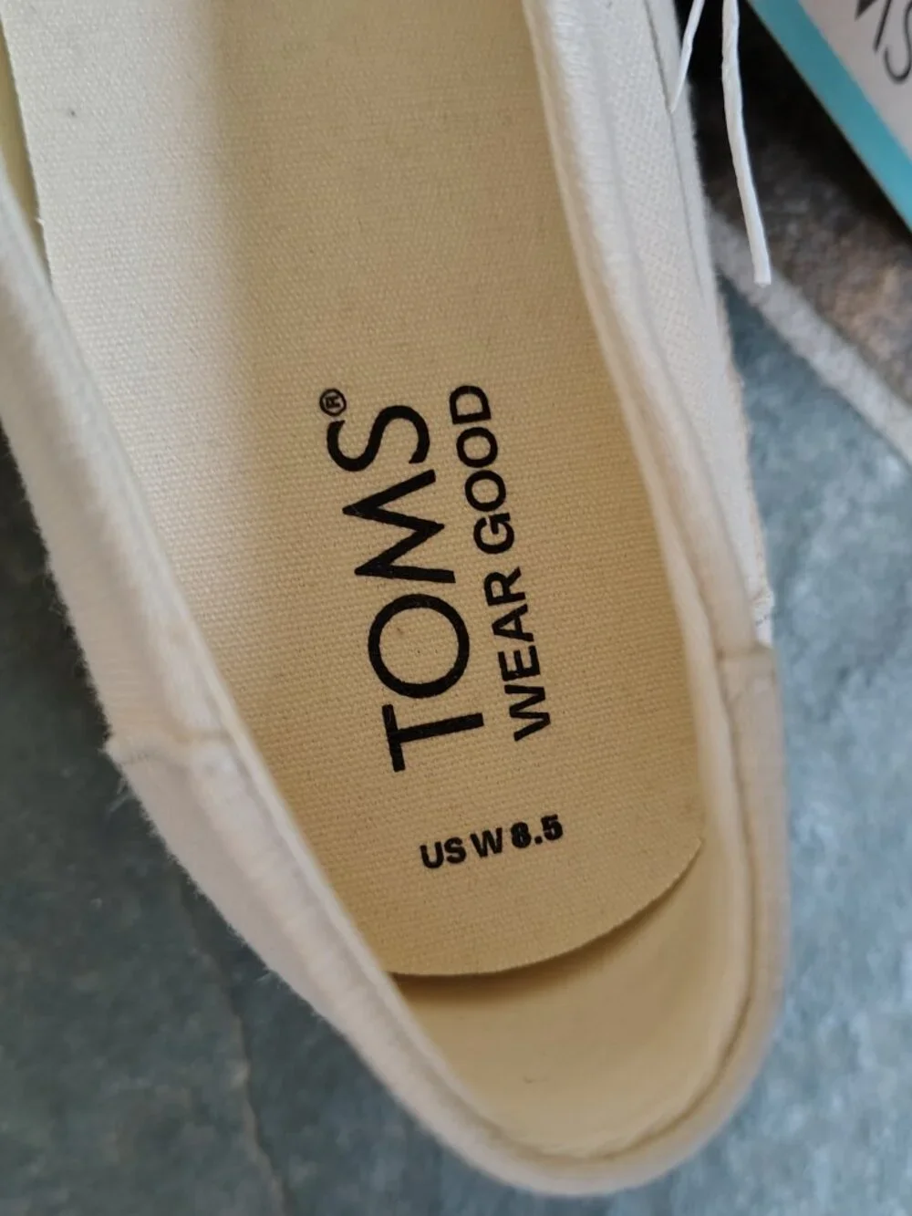 New Toms Espadrille Slip on Flats